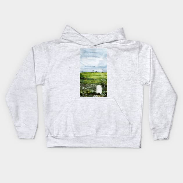 Grasslands Kids Hoodie by KatherineBlowerDesigns